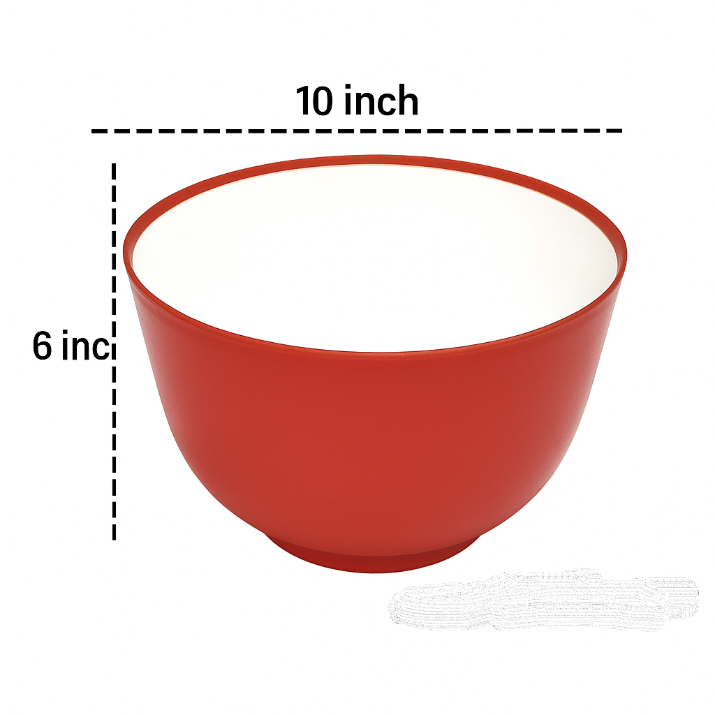 Mixing & Beating Bowl Large Size VIP – Food Grade Plastic Big Bowl for Cake, Salad, and Dough Mixing
