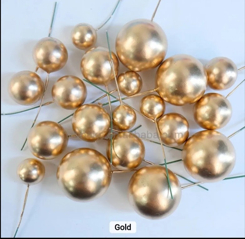 Golden Decoration Ball – 20pcs Set