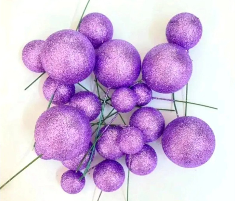 Purple Glitter Decoration Ball