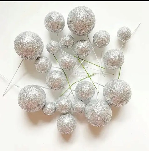 Silver Glitter Decoration Ball