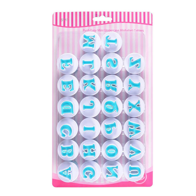 26 Pcs Fondant Letter Cutter Mold