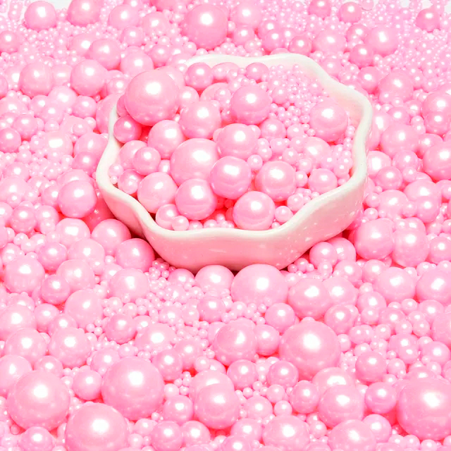 Mixed Size Pink Sugar Ball (50gm)