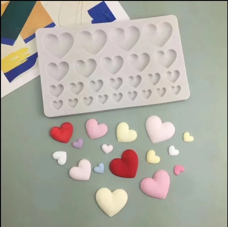 Silicon 25 Cavity Mix Heart Mold