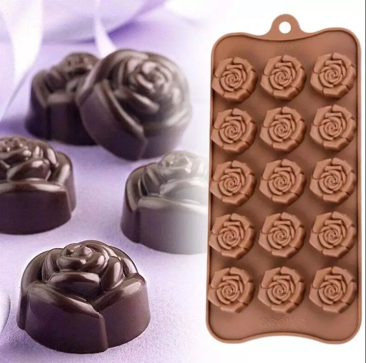 Chocolate Mold 15 Rose ‘L’