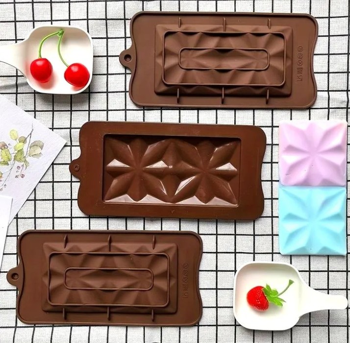 Silicone Chocolate Bar Mold – Jelly & Candy Shape
