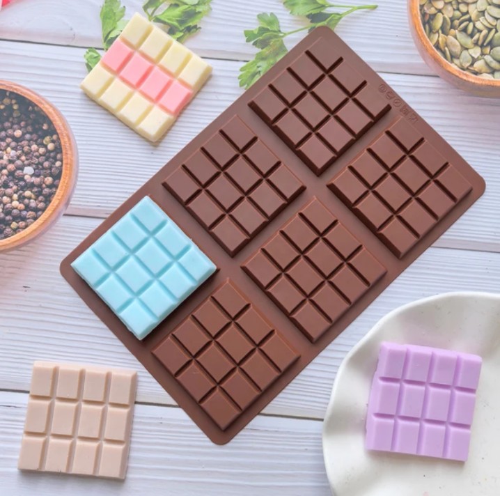 Silicone 6 Cavity 12-Grid Kunafa/Pista Chocolate Mold