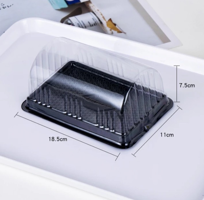 Plastic Swiss Roll / Pound Cake Box – 5pcs (For 6″ Cake)