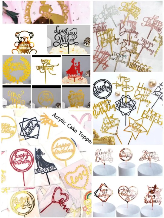 Random 10pcs Cake Topper